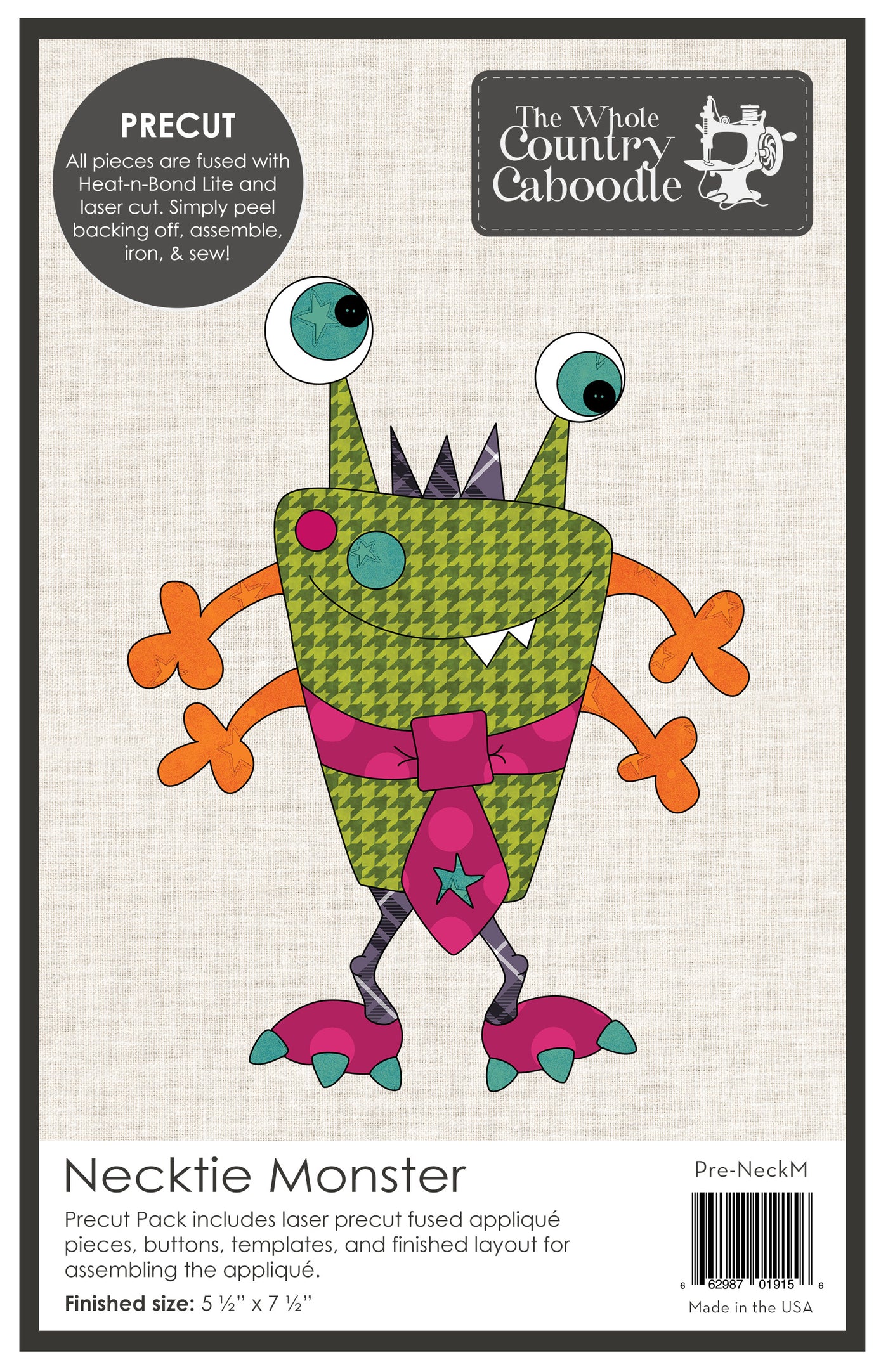 Necktie Monster Applique