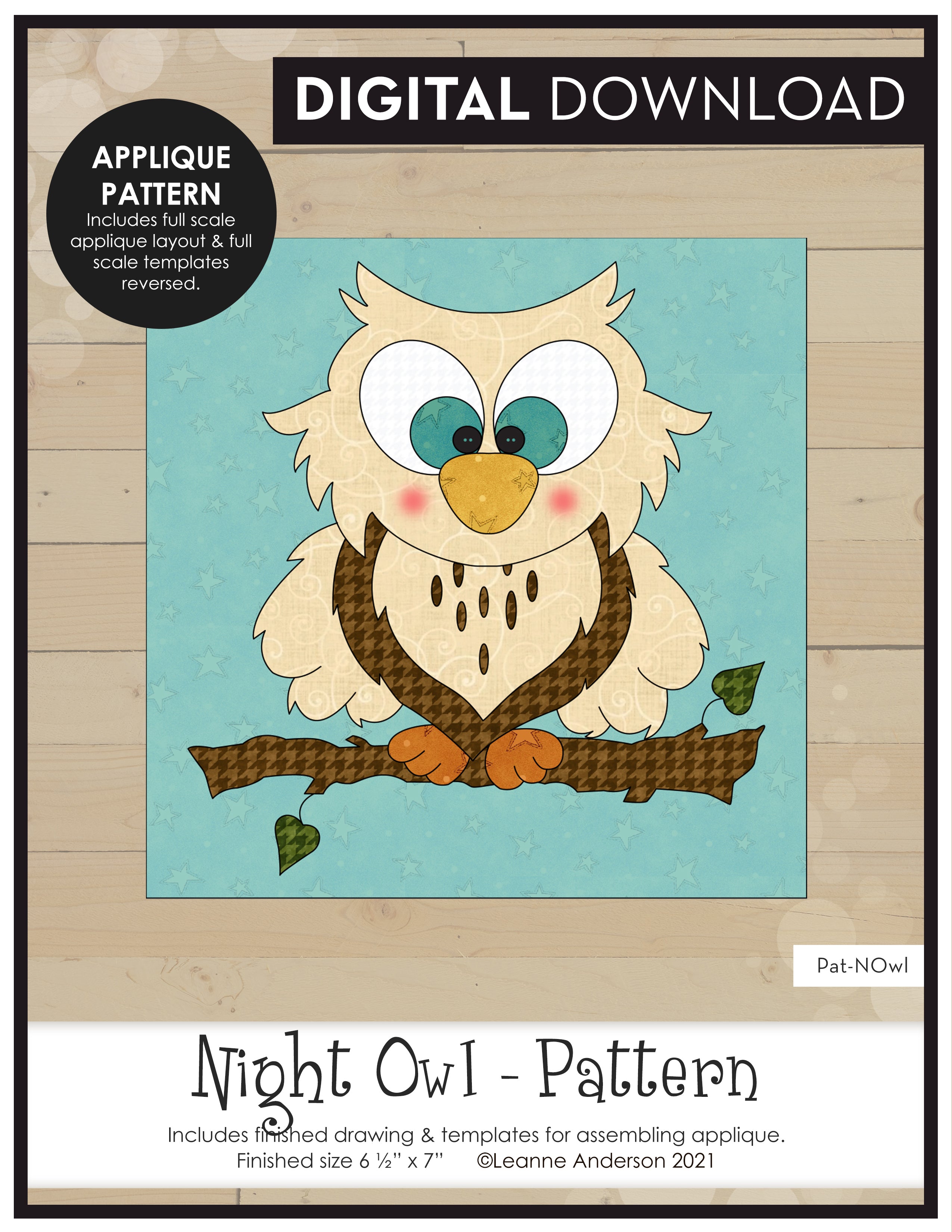 Night Owl Applique