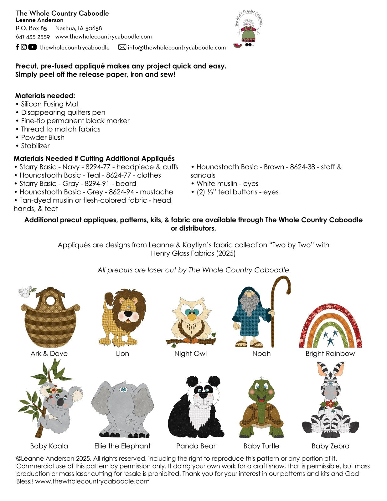 Noah Applique