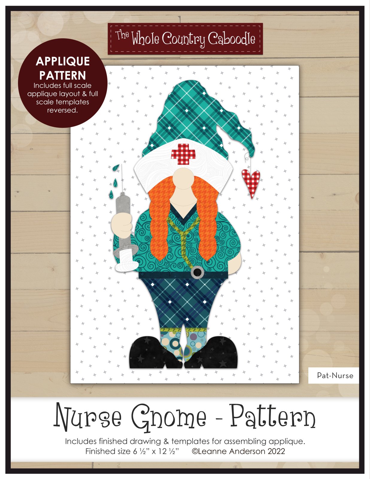 Nurse Gnome Applique