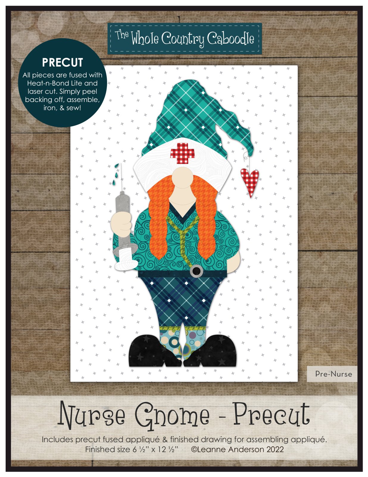 Nurse Gnome Applique