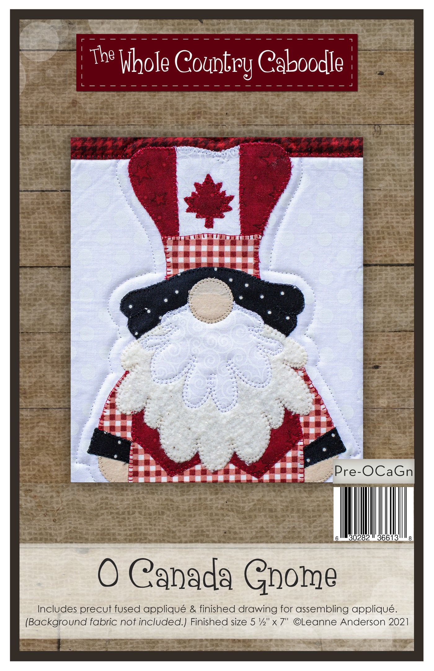 O Canada Gnome Applique