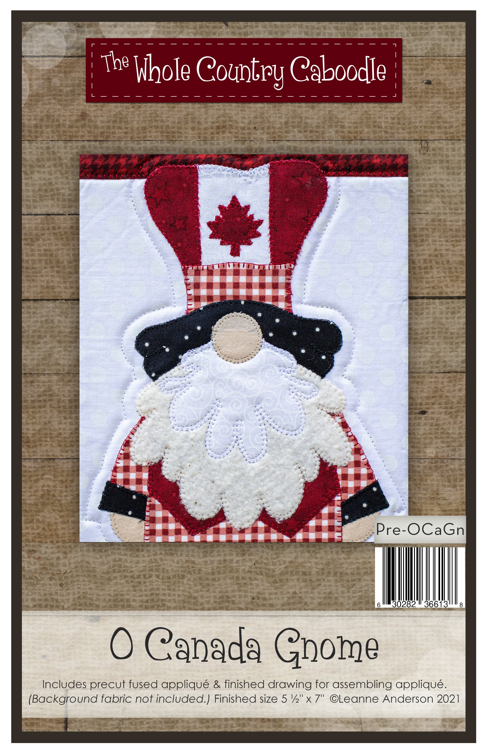 O Canada Gnome Applique