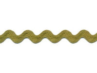 Medium Olive Ric Rac - 1 yd Cut