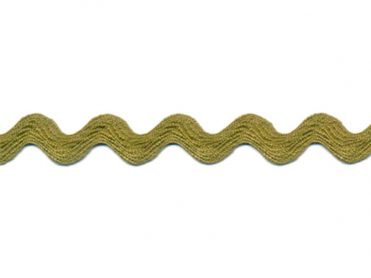 Medium Olive Ric Rac - 1 yd Cut