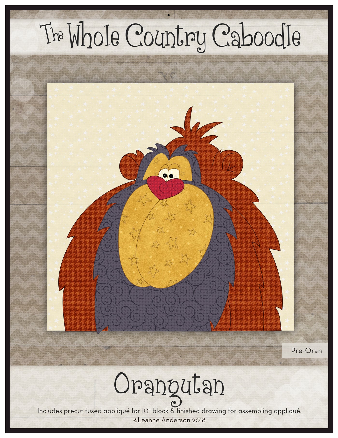 Orangutan Applique