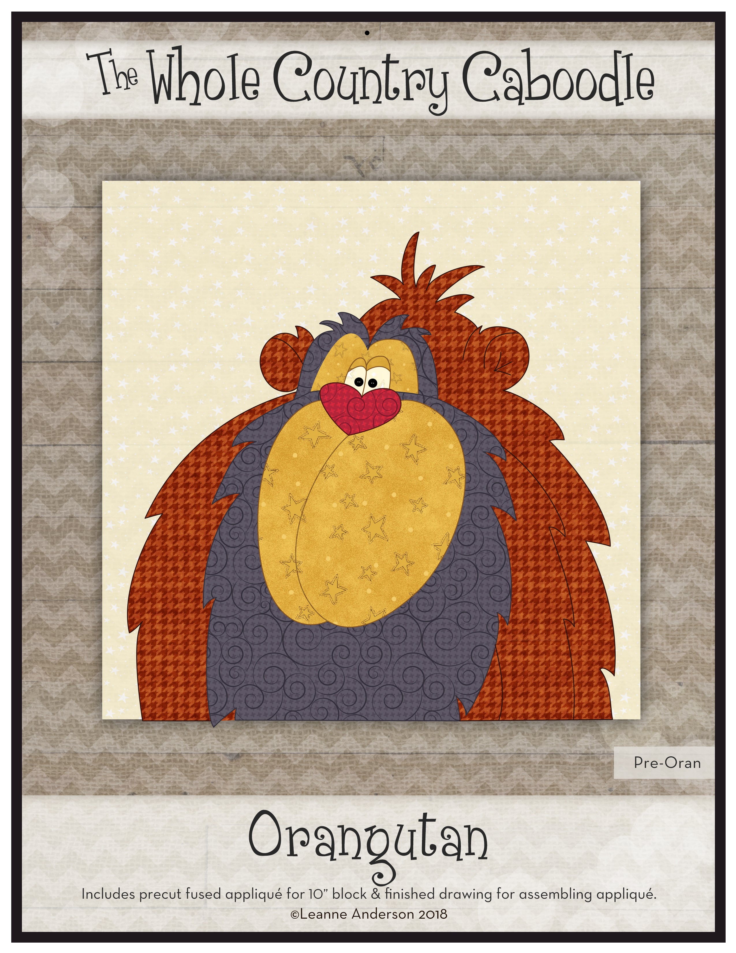 Orangutan Applique