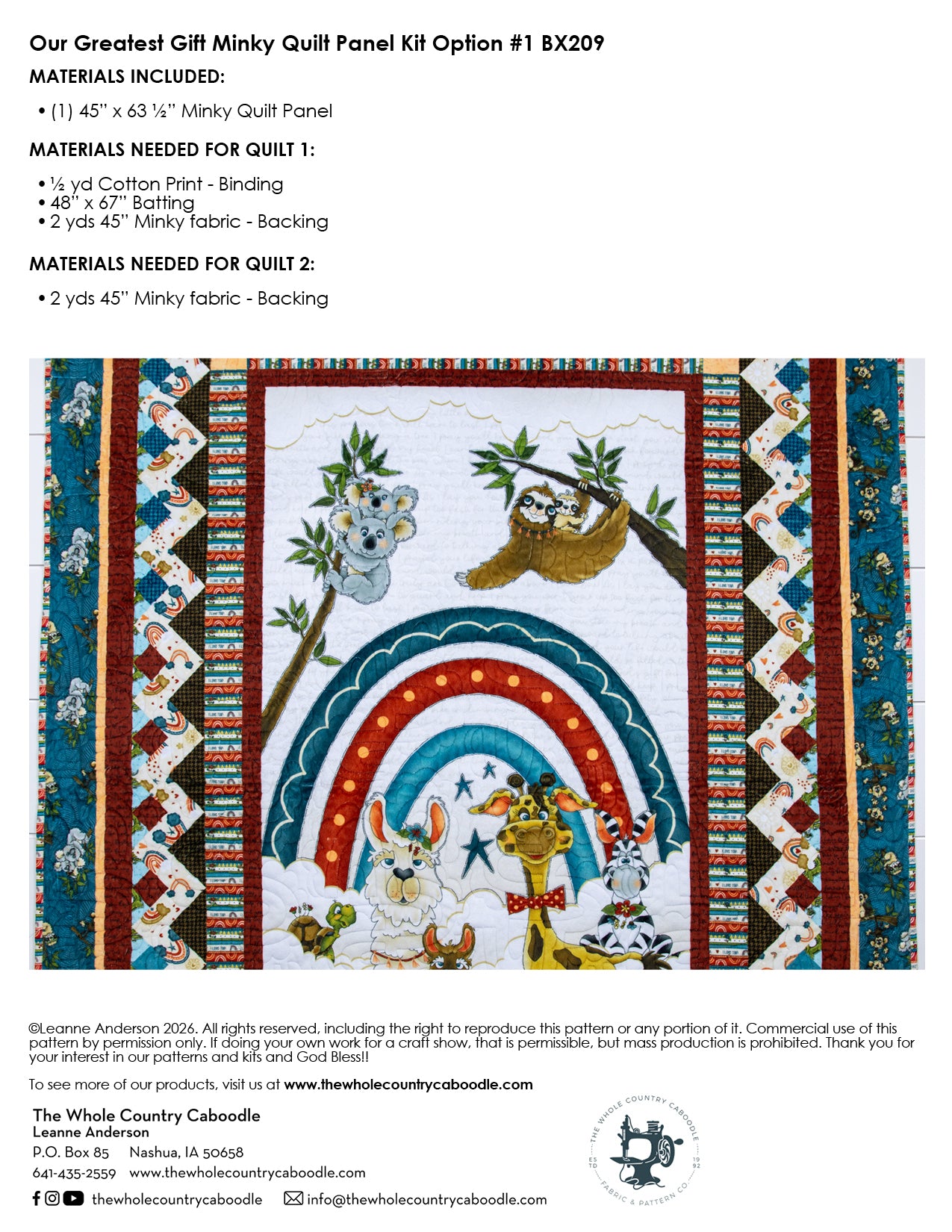 Our Greatest Gift Minky Quilt Panel