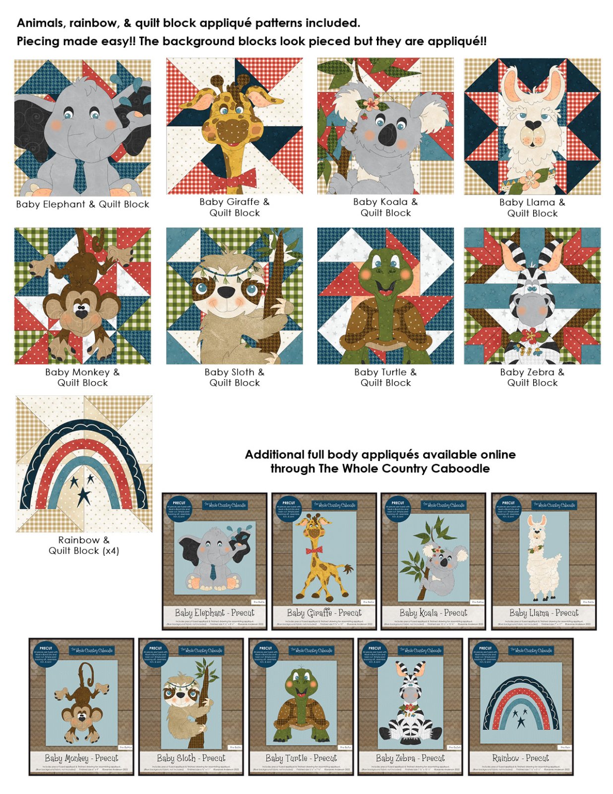 Our Greatest Gift Applique Quilt Pattern