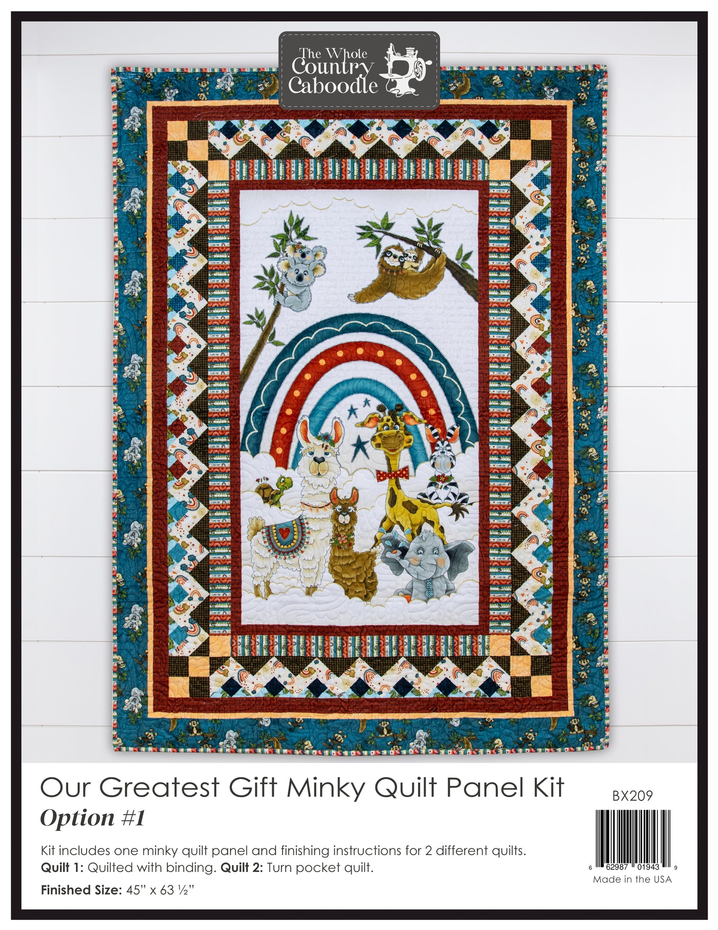 Our Greatest Gift Minky Quilt Panel