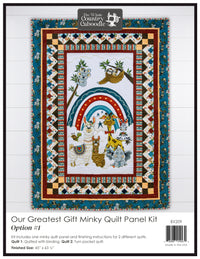 Our Greatest Gift Minky Quilt Panel