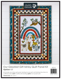 Our Greatest Gift Minky Quilt Panel