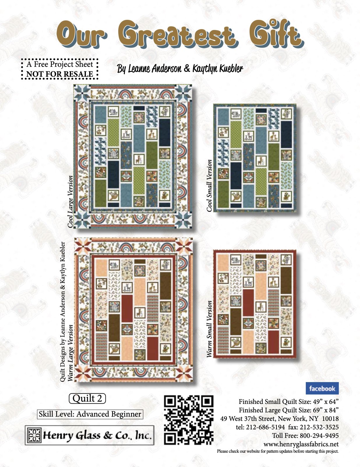 Our Greatest Gift Quilt 2 Pattern (FREE Digital Download)