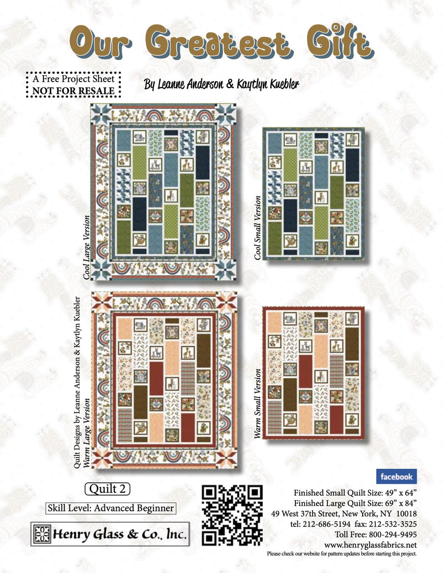 Our Greatest Gift Quilt 2 Pattern (FREE Digital Download)