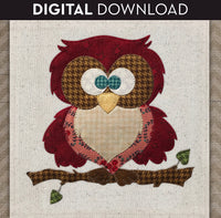 Hoot Hoot Owl Applique