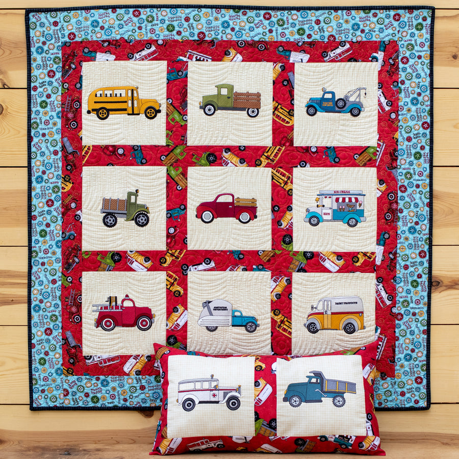 Papa's Old Truck Embroidery