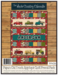 Papa's Old Truck Applique Quilt Pattern