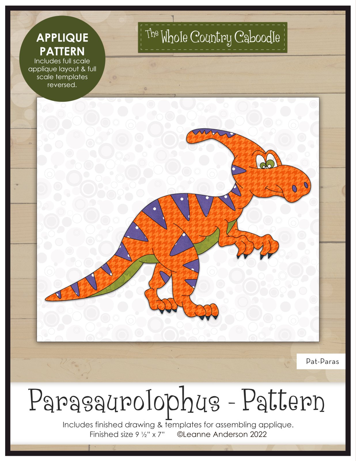 Parasaurolophus Applique