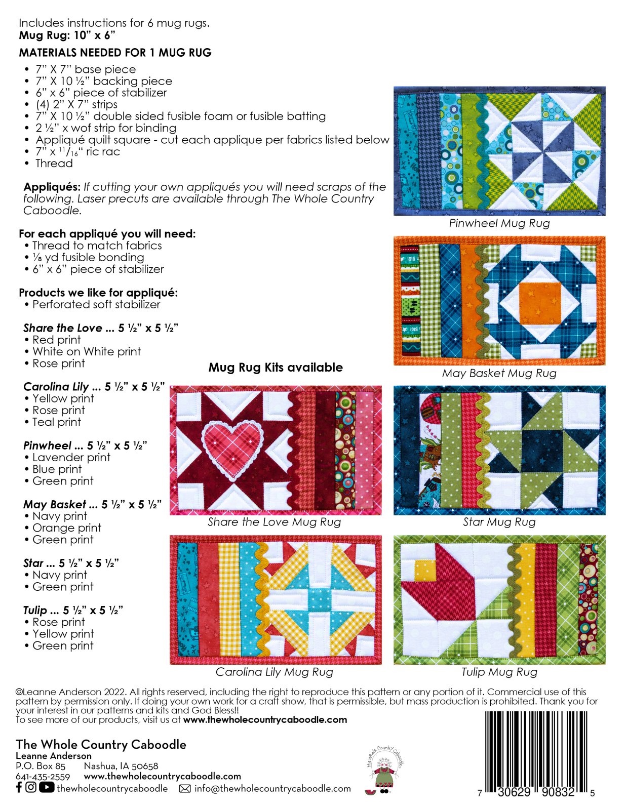 Patchwork Garden Mug Rugs