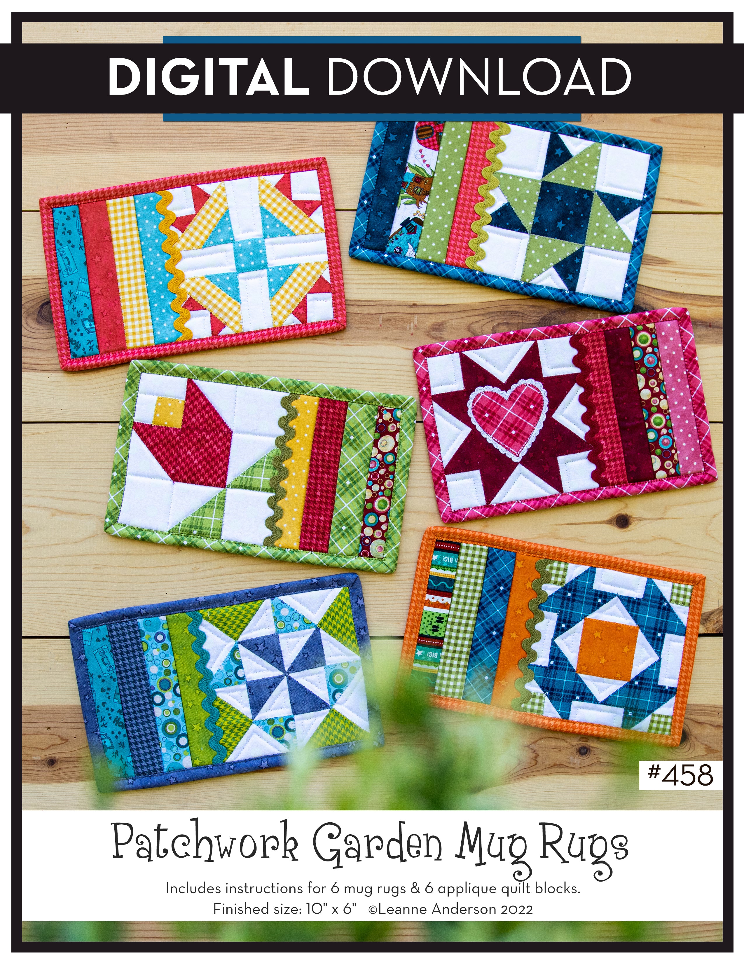 Patchwork Garden Mug Rugs