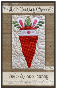 Peek A Boo Bunny Applique