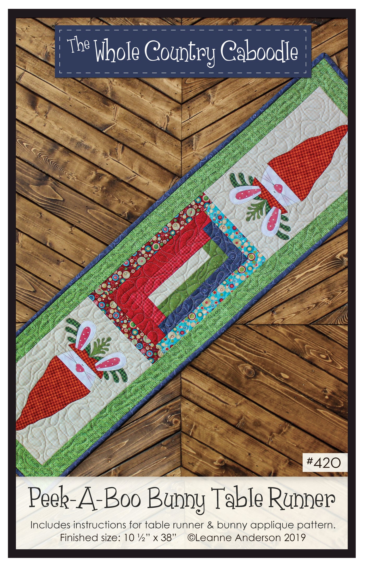 Peek-A-Boo Bunny Table Runner Pattern