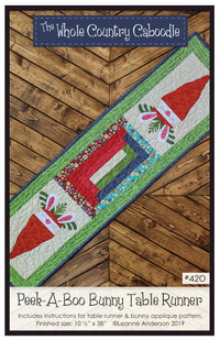 Peek-A-Boo Bunny Table Runner Pattern