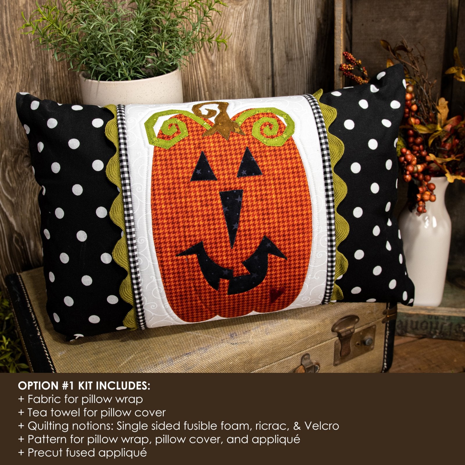 Spooky Jack Pillow Wrap & Cover Kit