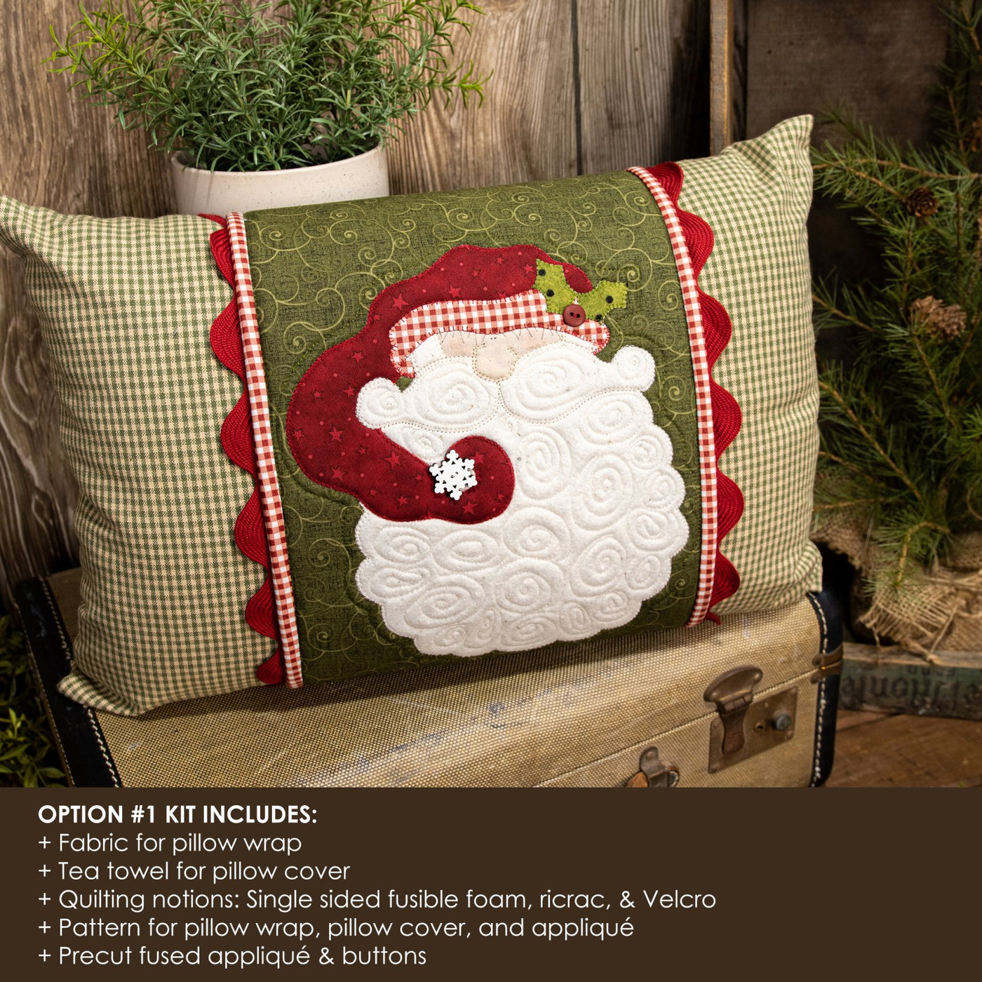 Ho Ho Ho Pillow Wrap & Cover Kit