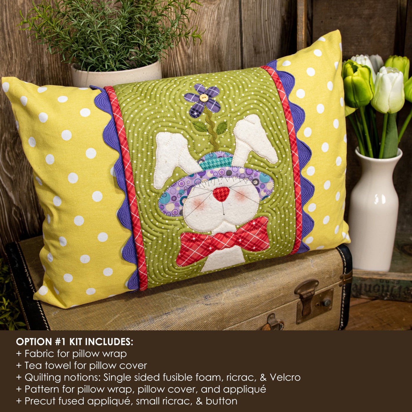 Rory Rabbit Pillow Wrap & Cover Kit
