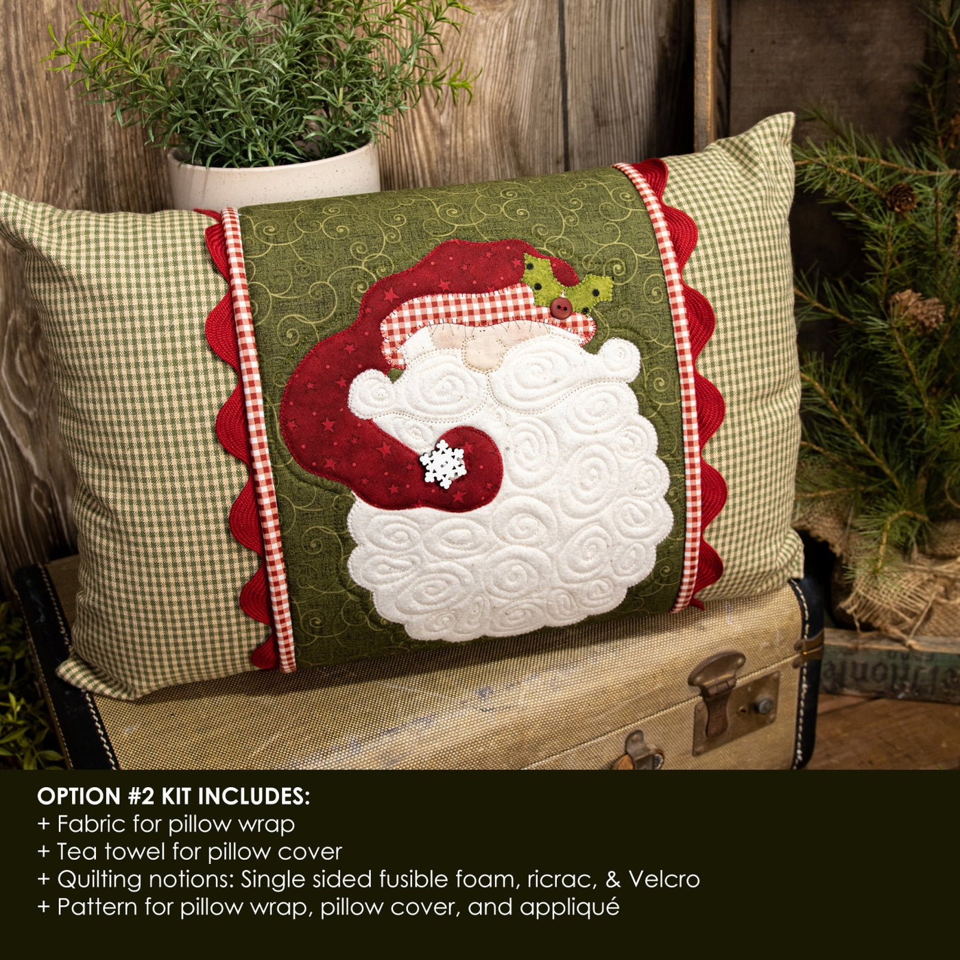 Ho Ho Ho Pillow Wrap & Cover Kit