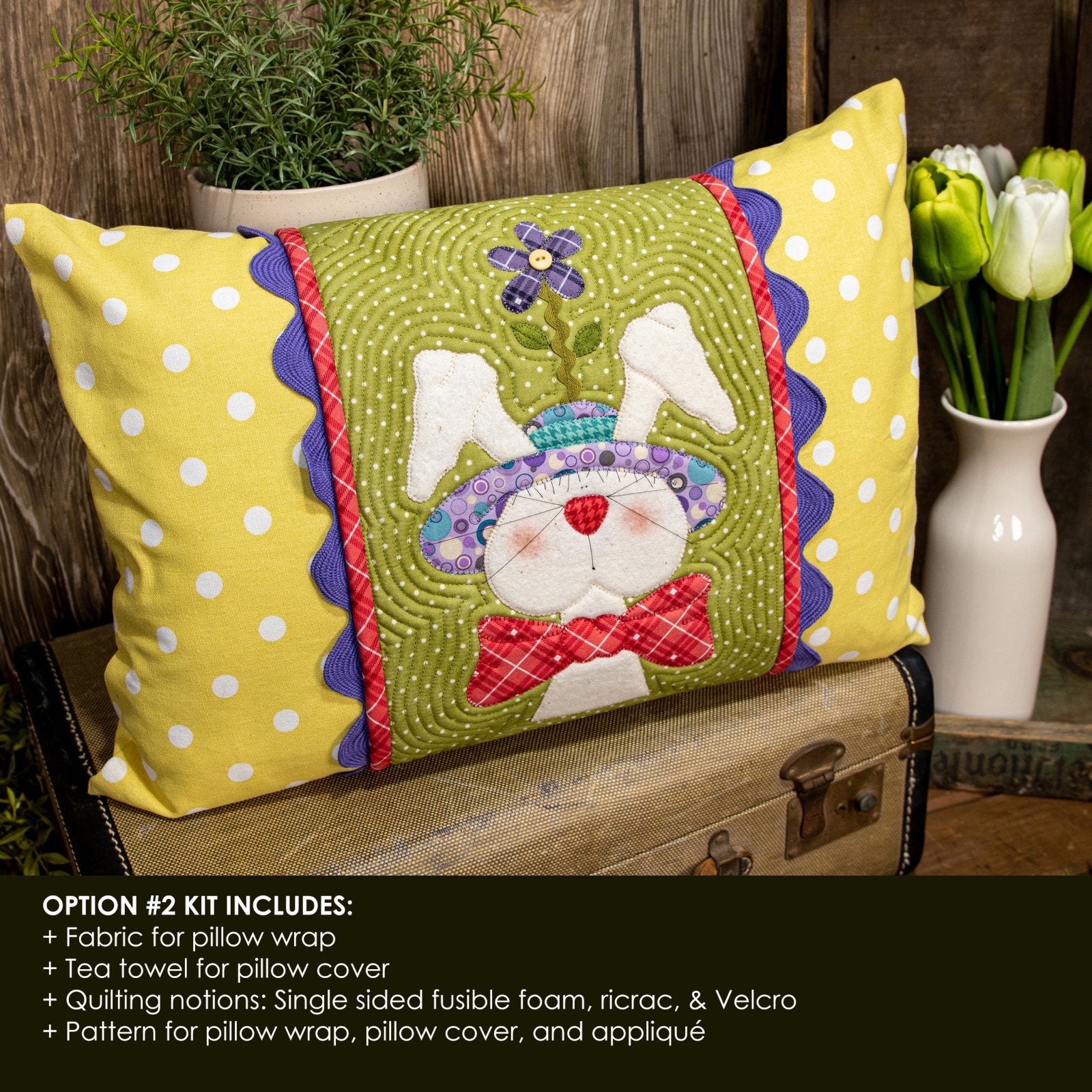 Rory Rabbit Pillow Wrap & Cover Kit