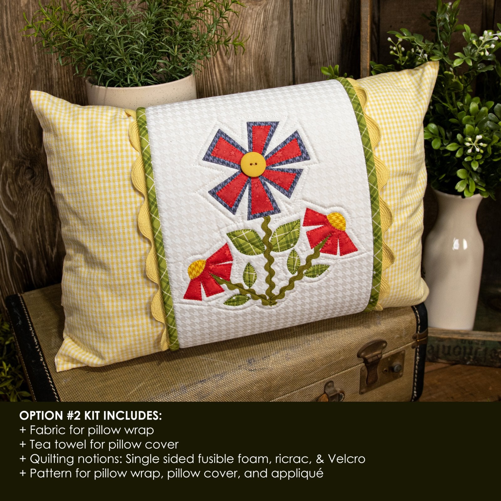 May Flowers Pillow Wrap & Cover Kit