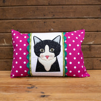Pink Polka Dot Pillow Wrap & Cover Kit