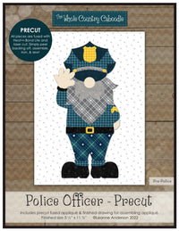 Police Officer Gnome Applique