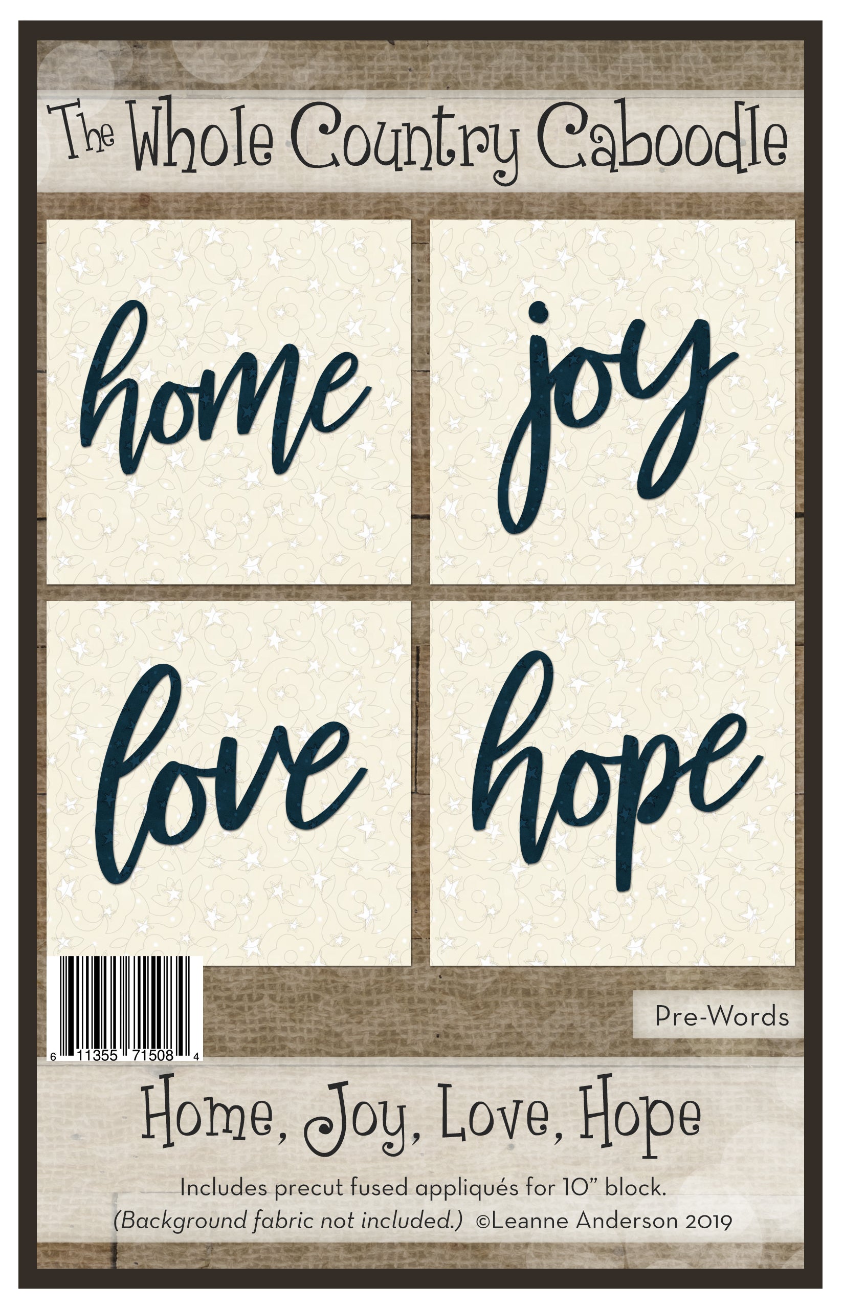 Home Joy Love Hope Applique