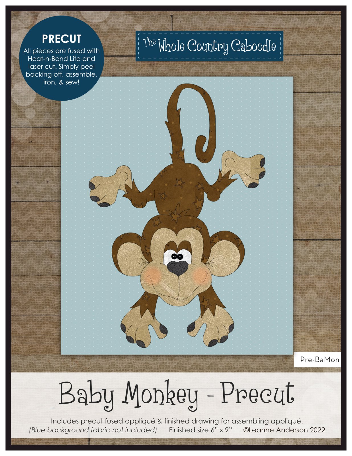 Baby Monkey Applique