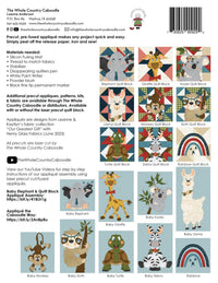 Baby Koala & Applique Quilt Block Precut Fused Applique Pack