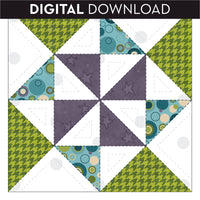 Pinwheel Quilt Block Precut Fused Applique Pack