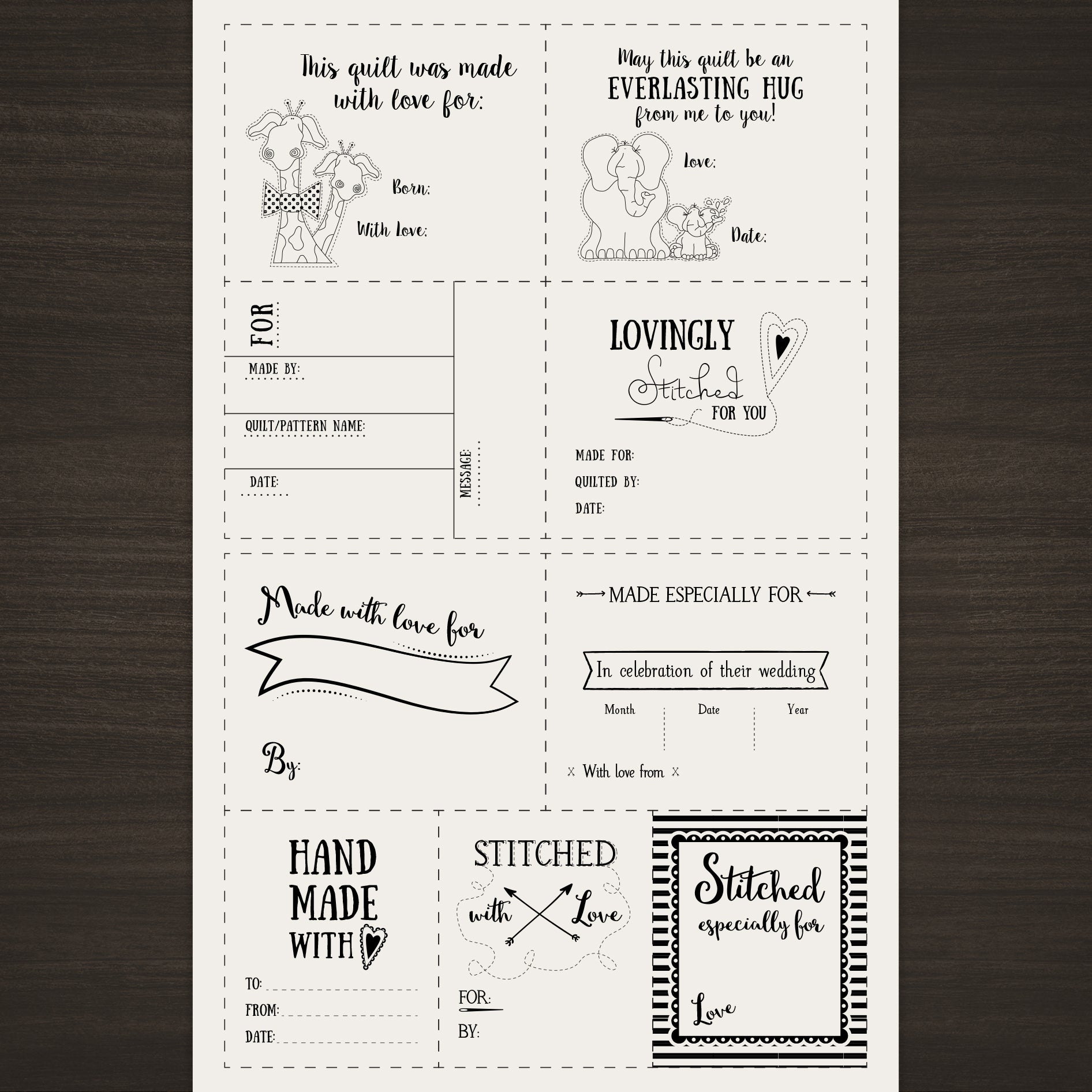 Quilt Labels