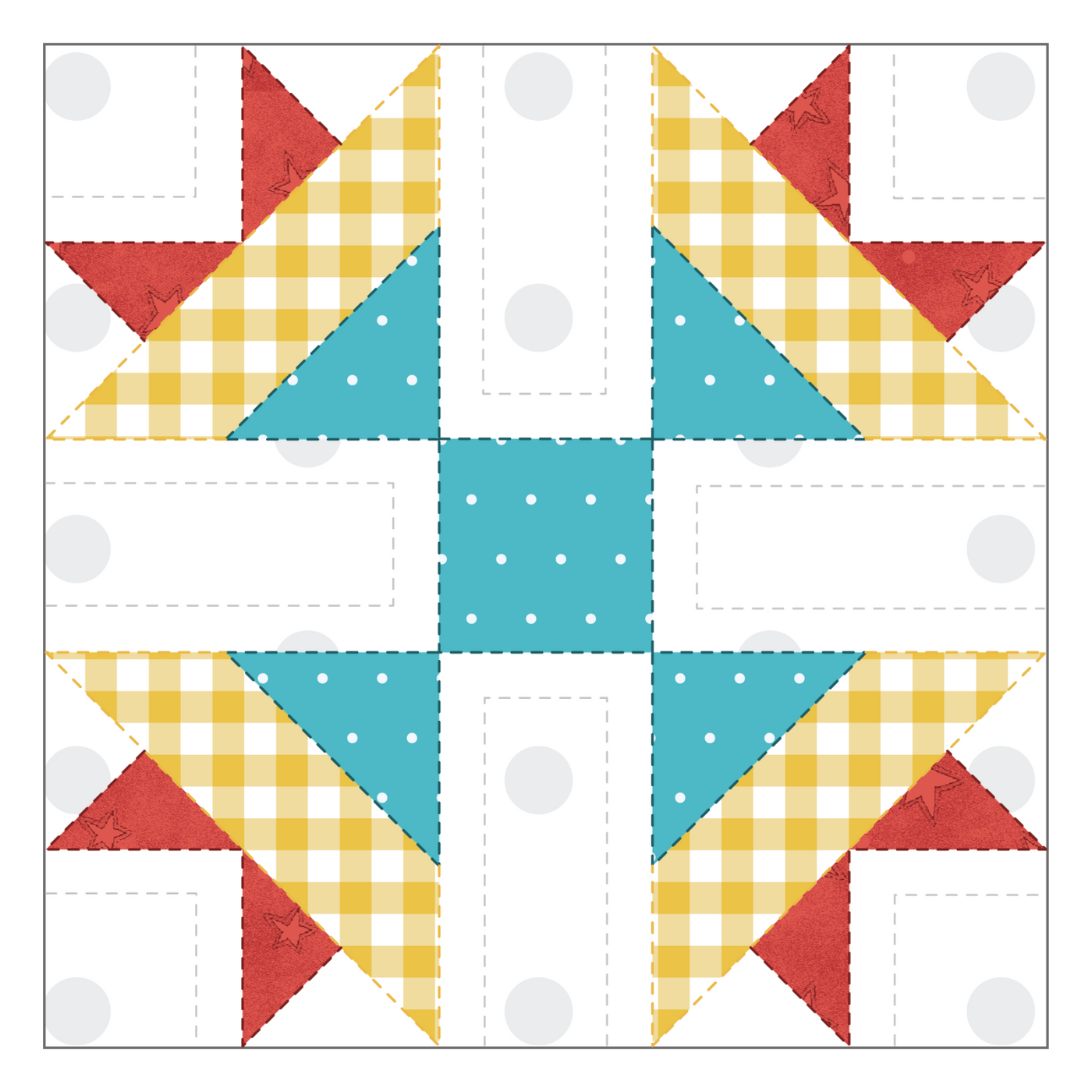 Carolina Lily Quilt Block Applique