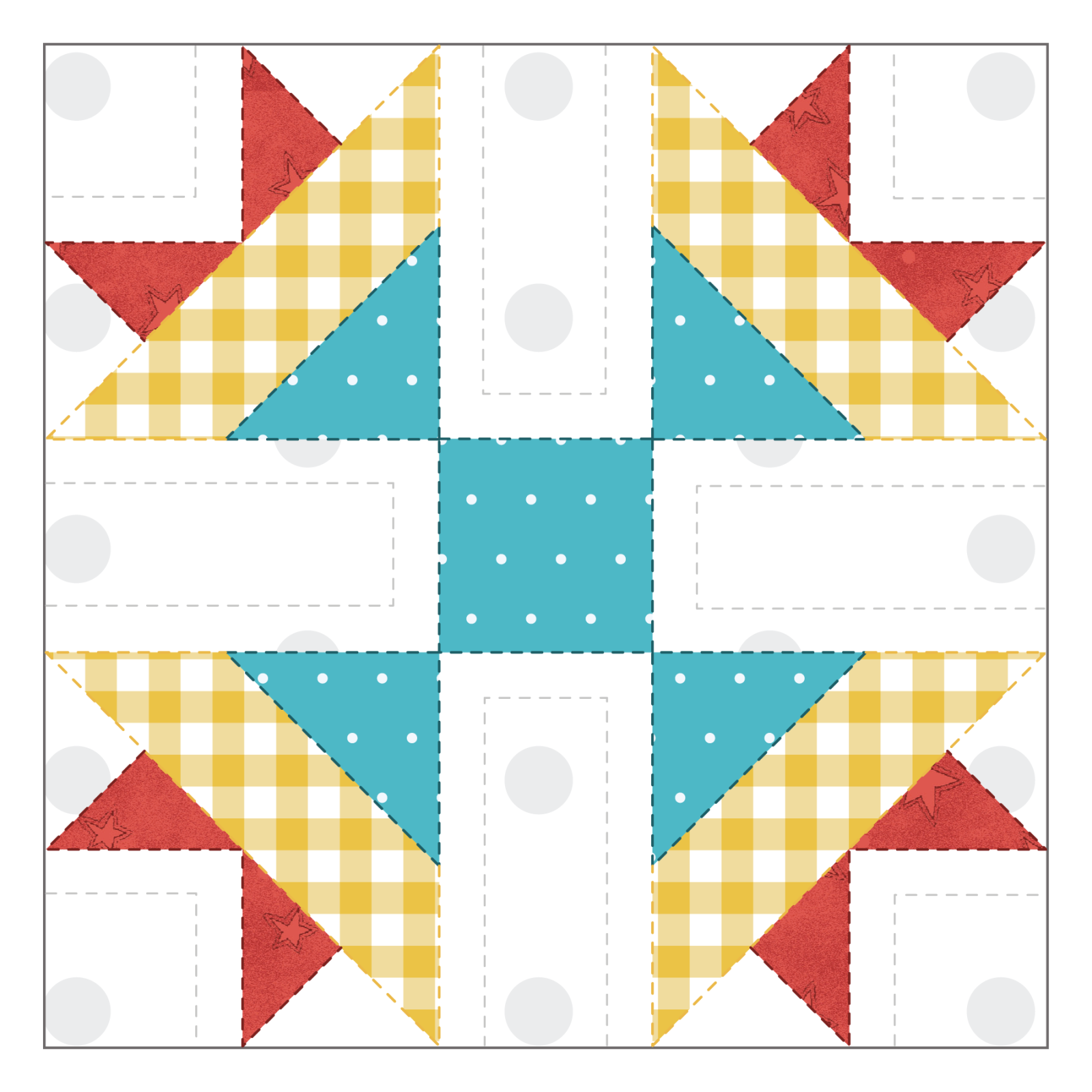 Carolina Lily Quilt Block Applique