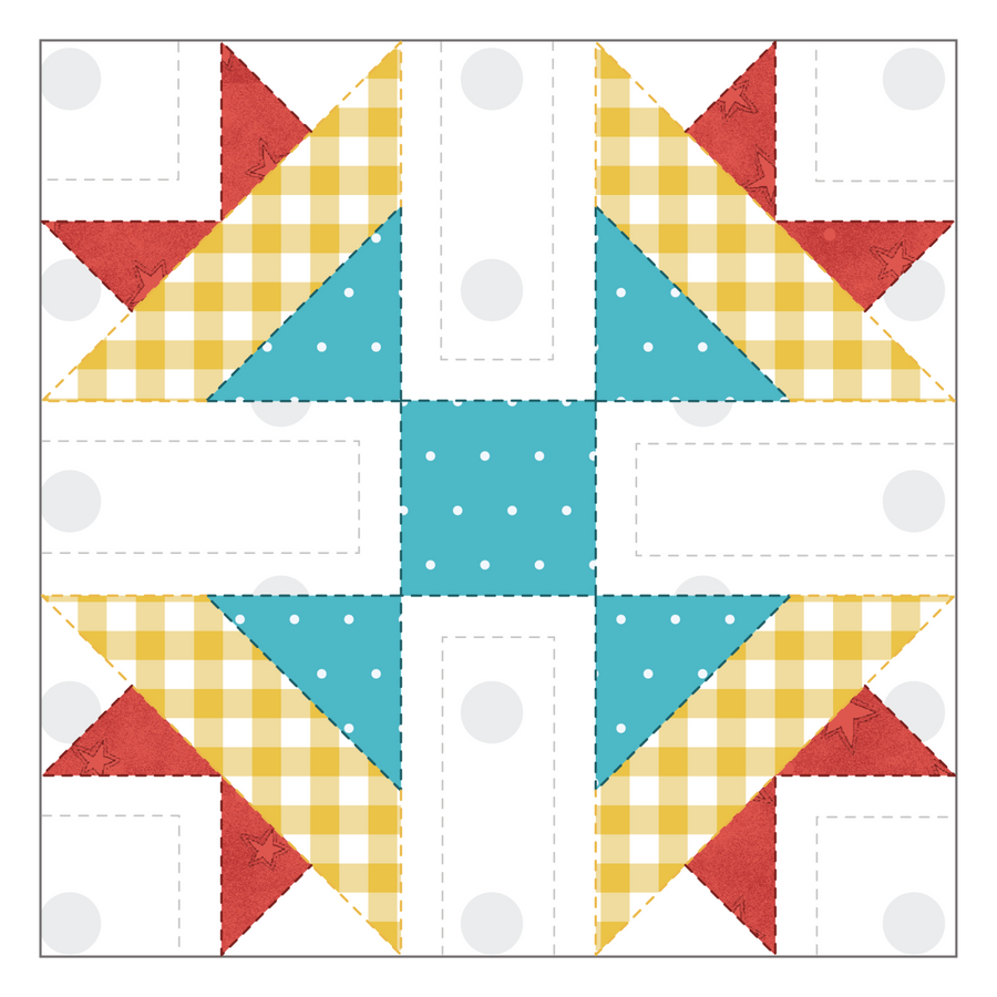 Carolina Lily Quilt Block Applique