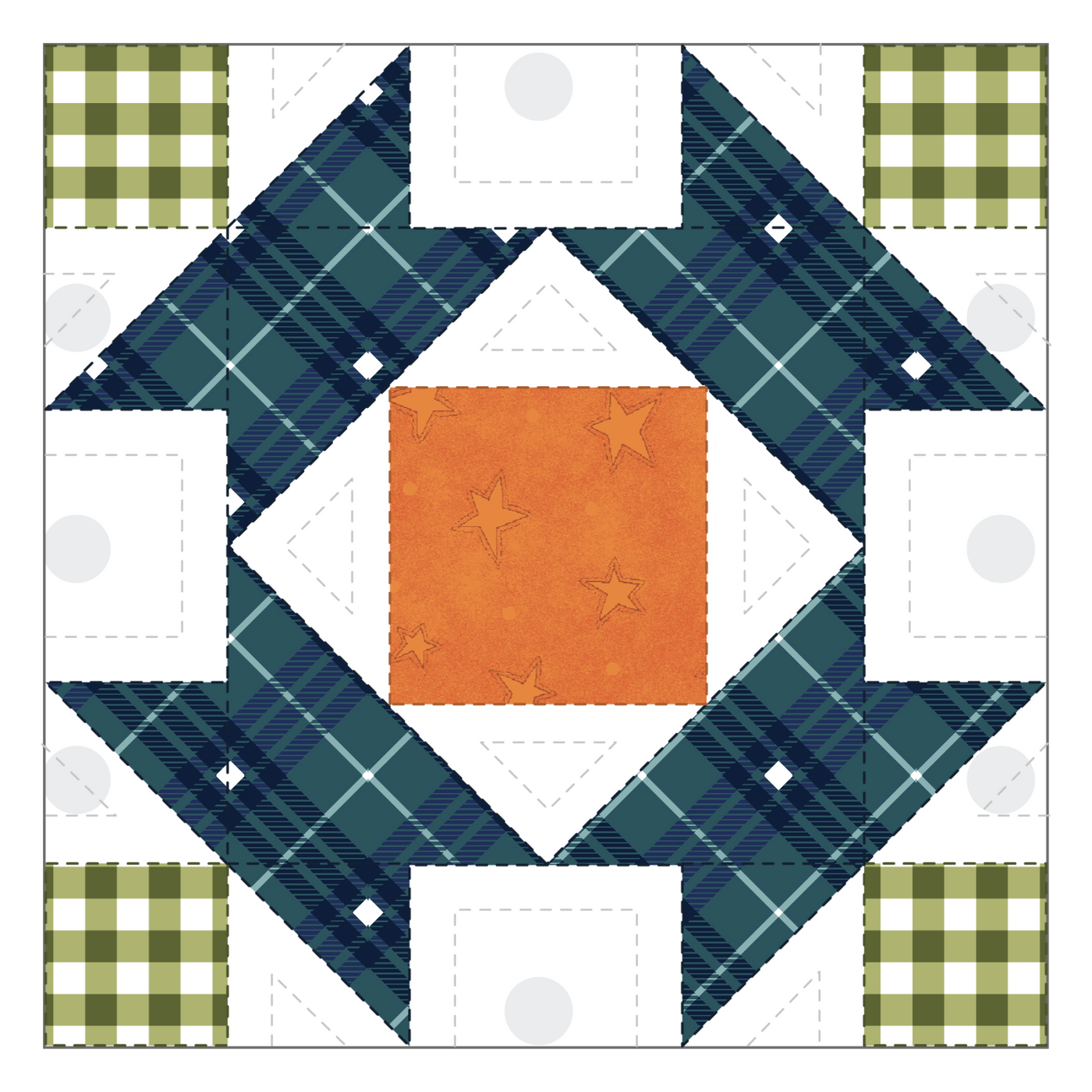May Basket Quilt Block Applique