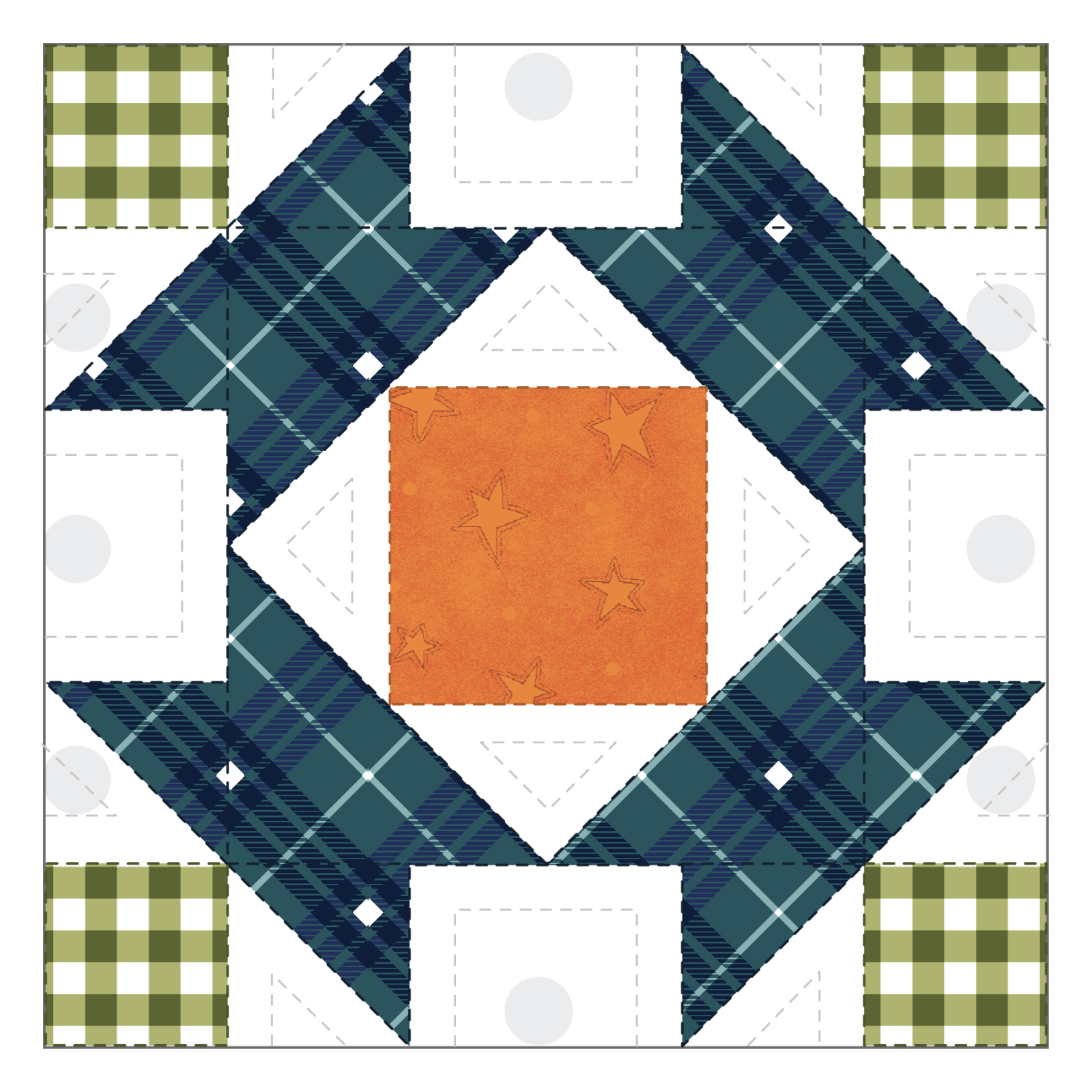May Basket Quilt Block Applique