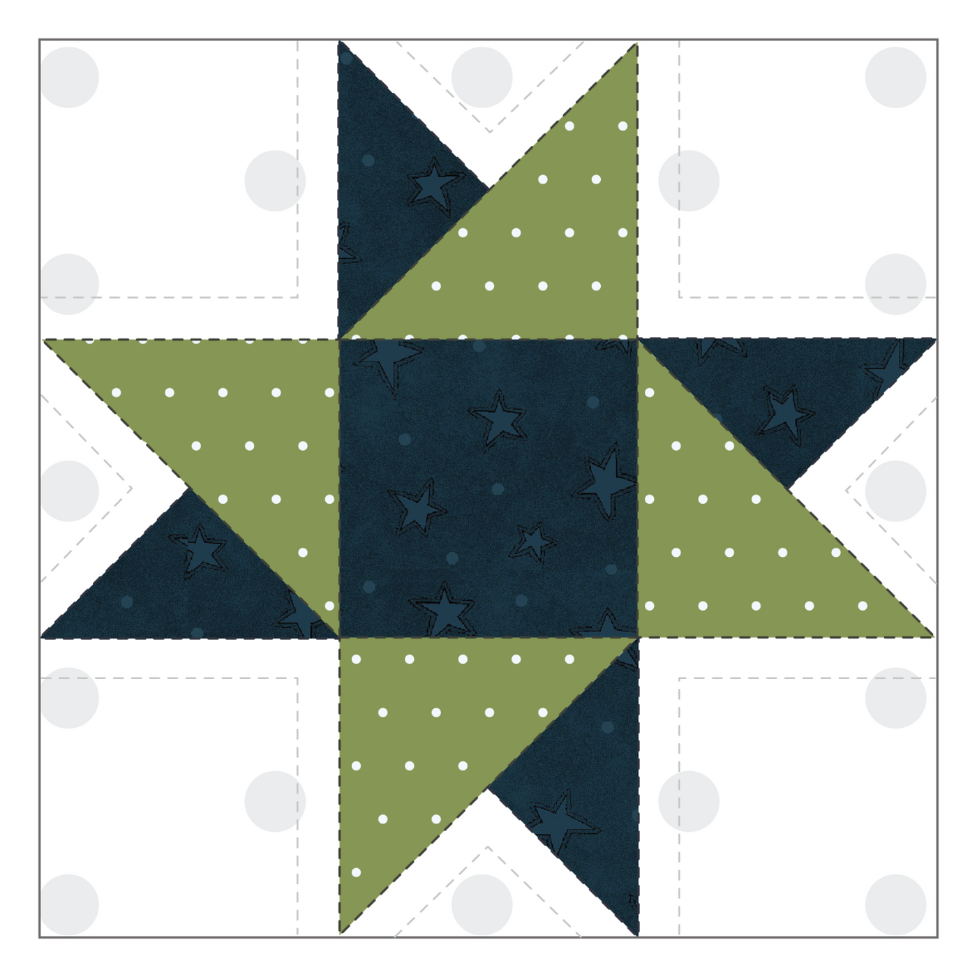 Star Quilt Block Applique