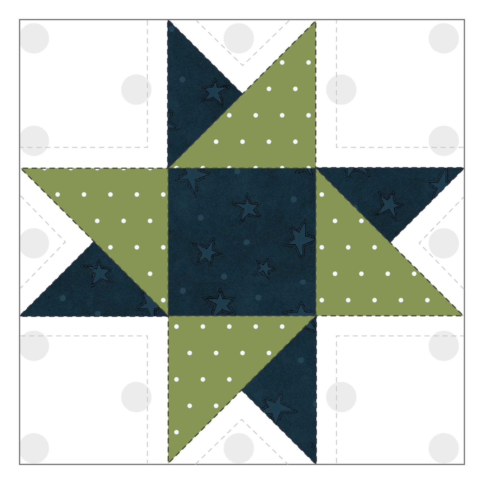 Star Quilt Block Applique