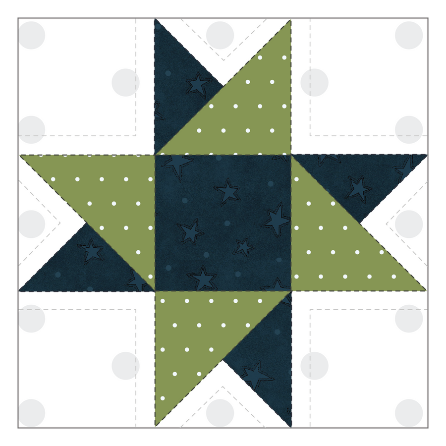 Star Quilt Block Applique