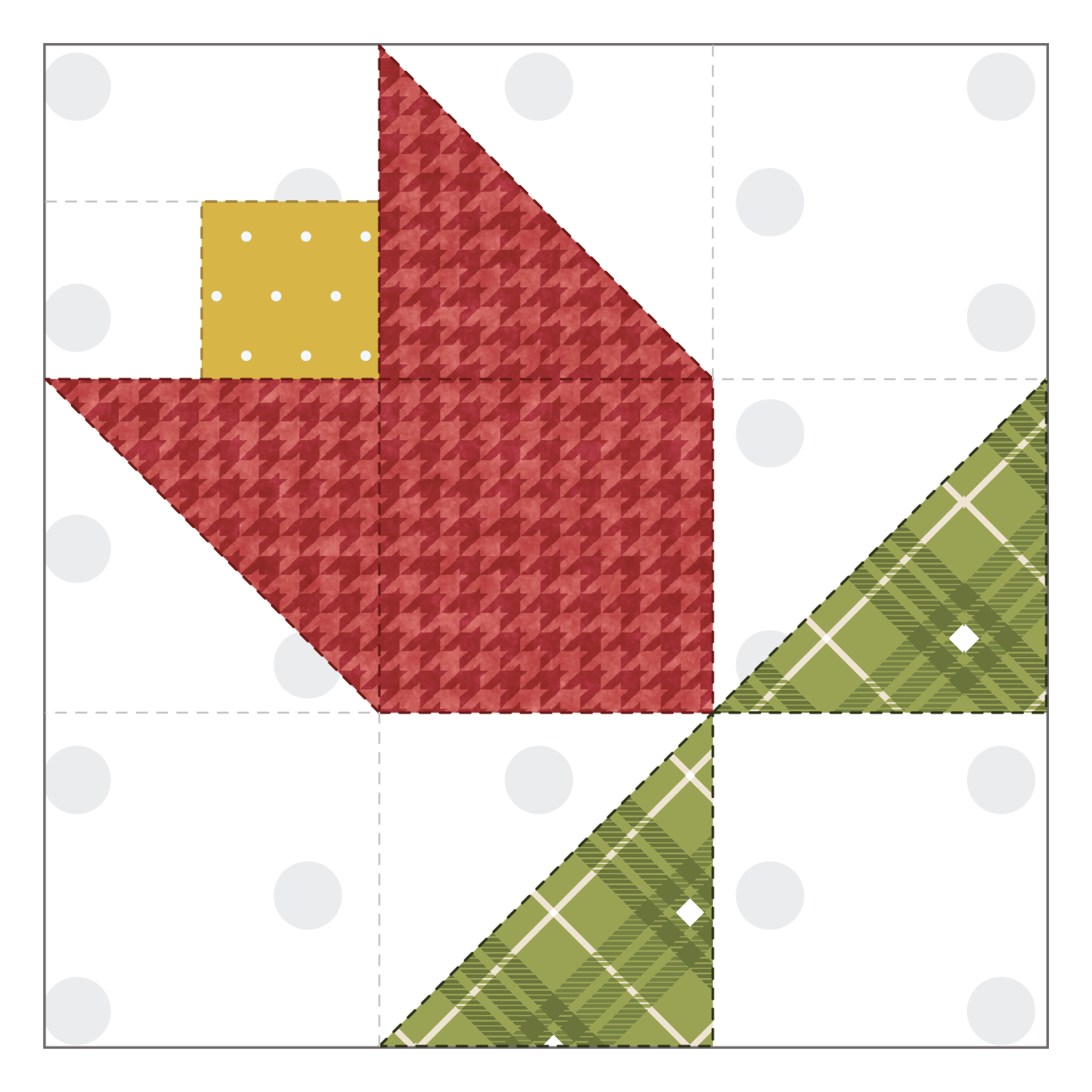 Tulip Quilt Block Applique