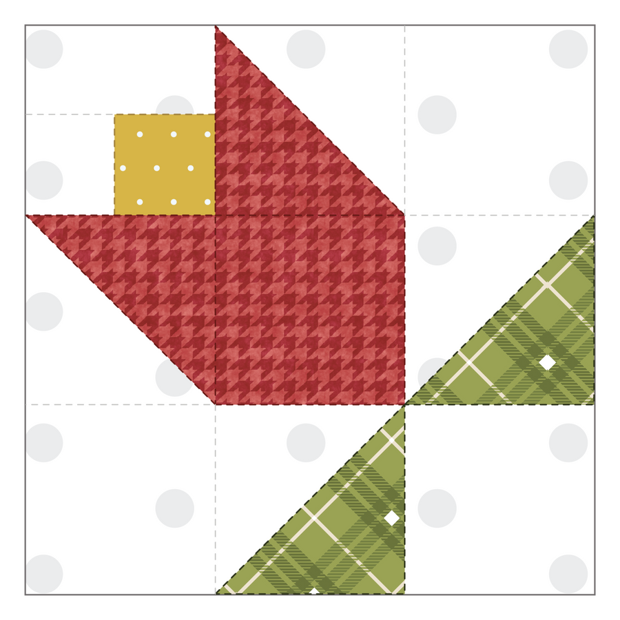 Tulip Quilt Block Applique